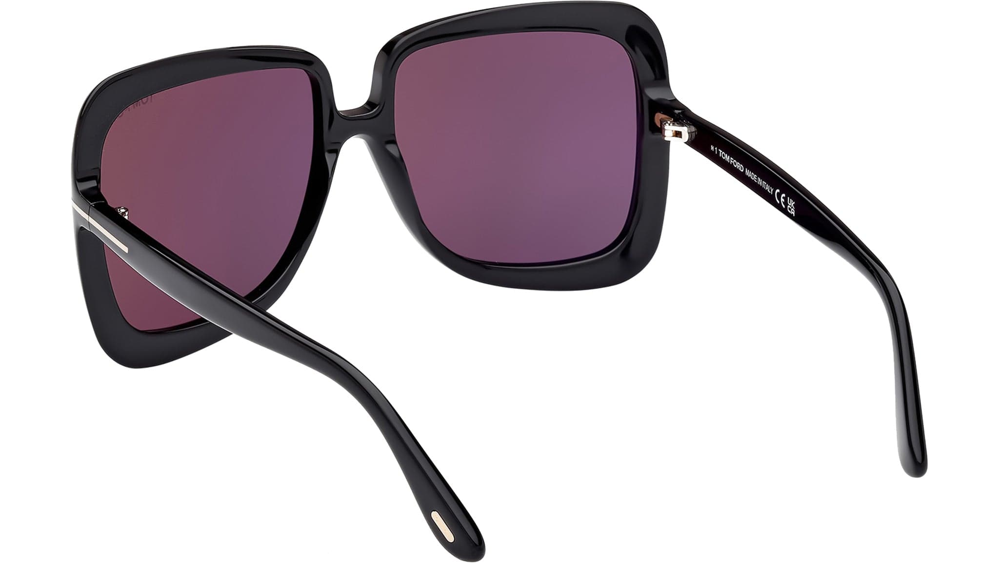 Tom Ford FT1156 01A Sunglasses Shiny Black 59mm Women 4