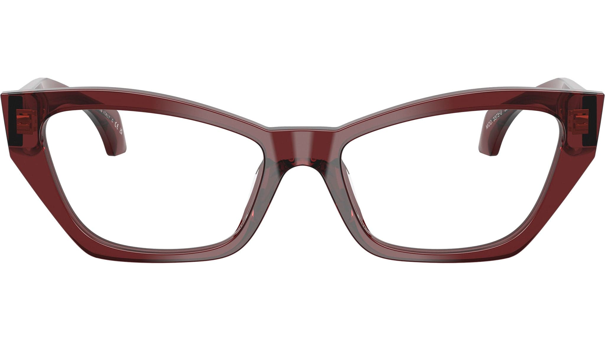 Versace 0VE3373U 5512 Eyeglasses Transparent Bordeaux 54mm Women 2