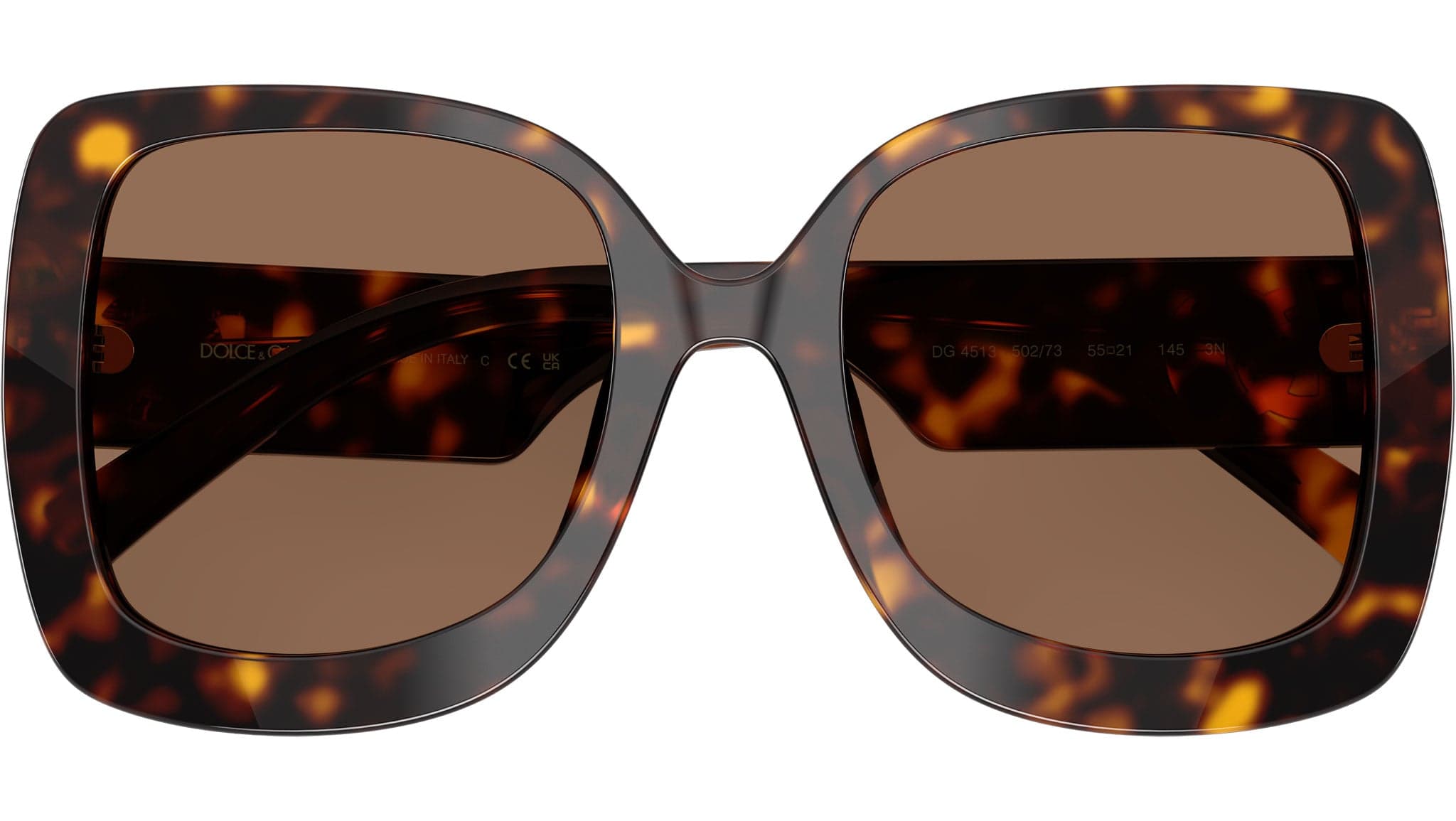 Dolce & Gabbana 0DG4513 502/73 Sunglasses Havana 55mm Women 5