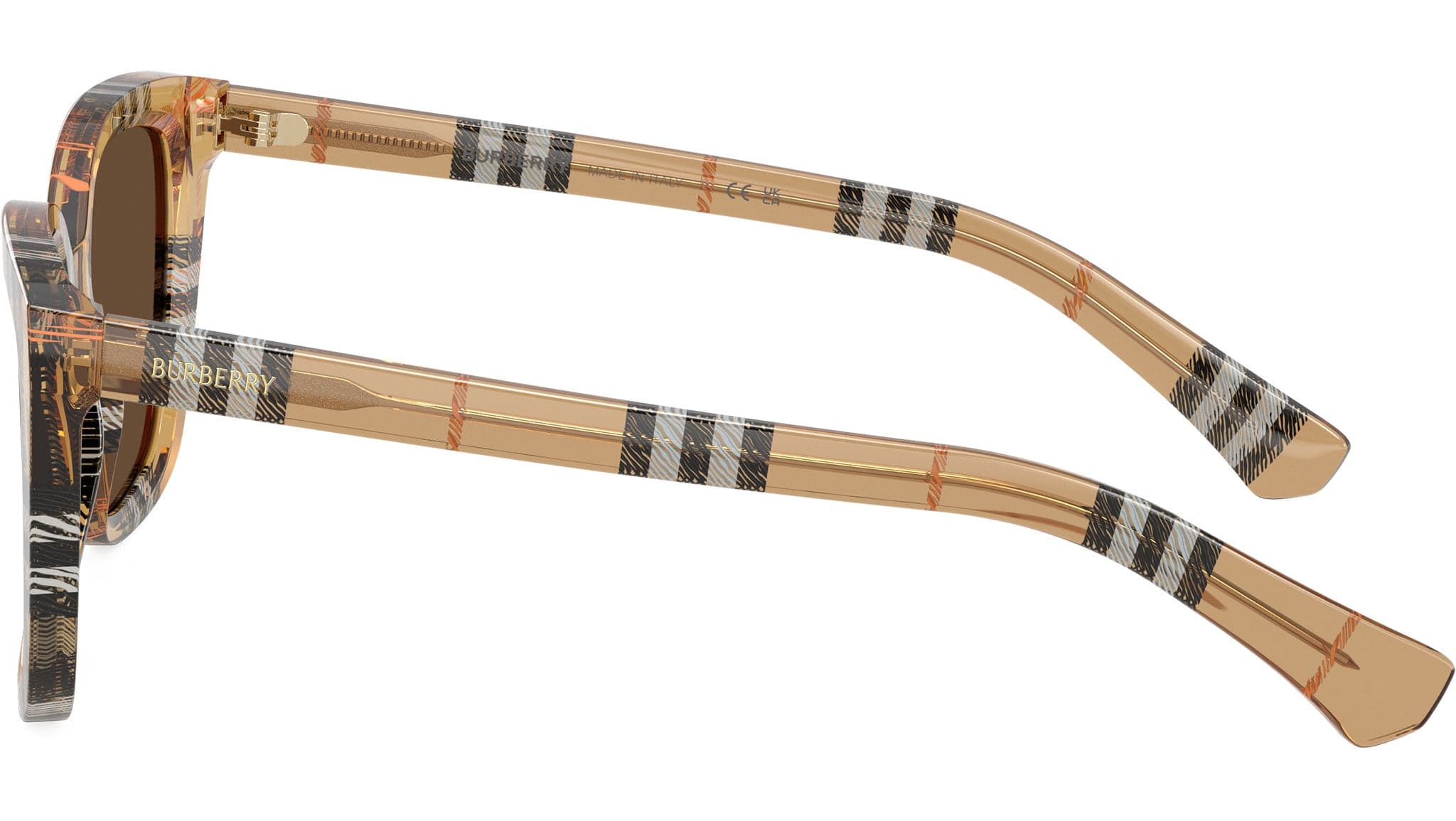 Burberry 0BE4487 416373 Sunglasses Check Sand 52mm Women 3