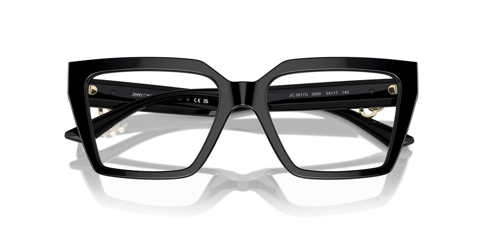 Jimmy Choo 0JC3017U 5000 Eyeglasses Black 54mm Women 5