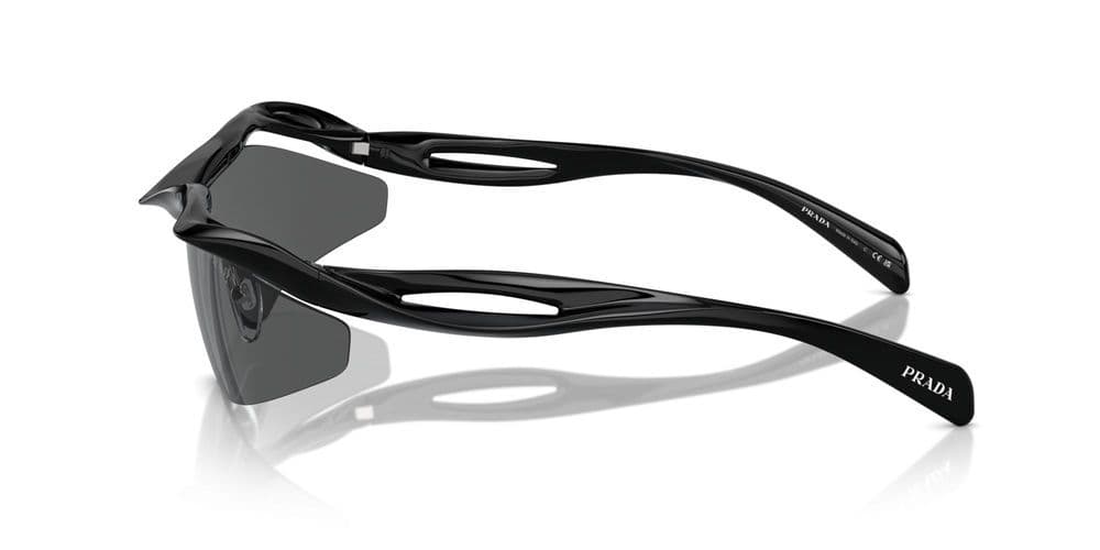 Prada PR A25S 1AB5S0 Sunglasses Shiny Black 71mm Women 3
