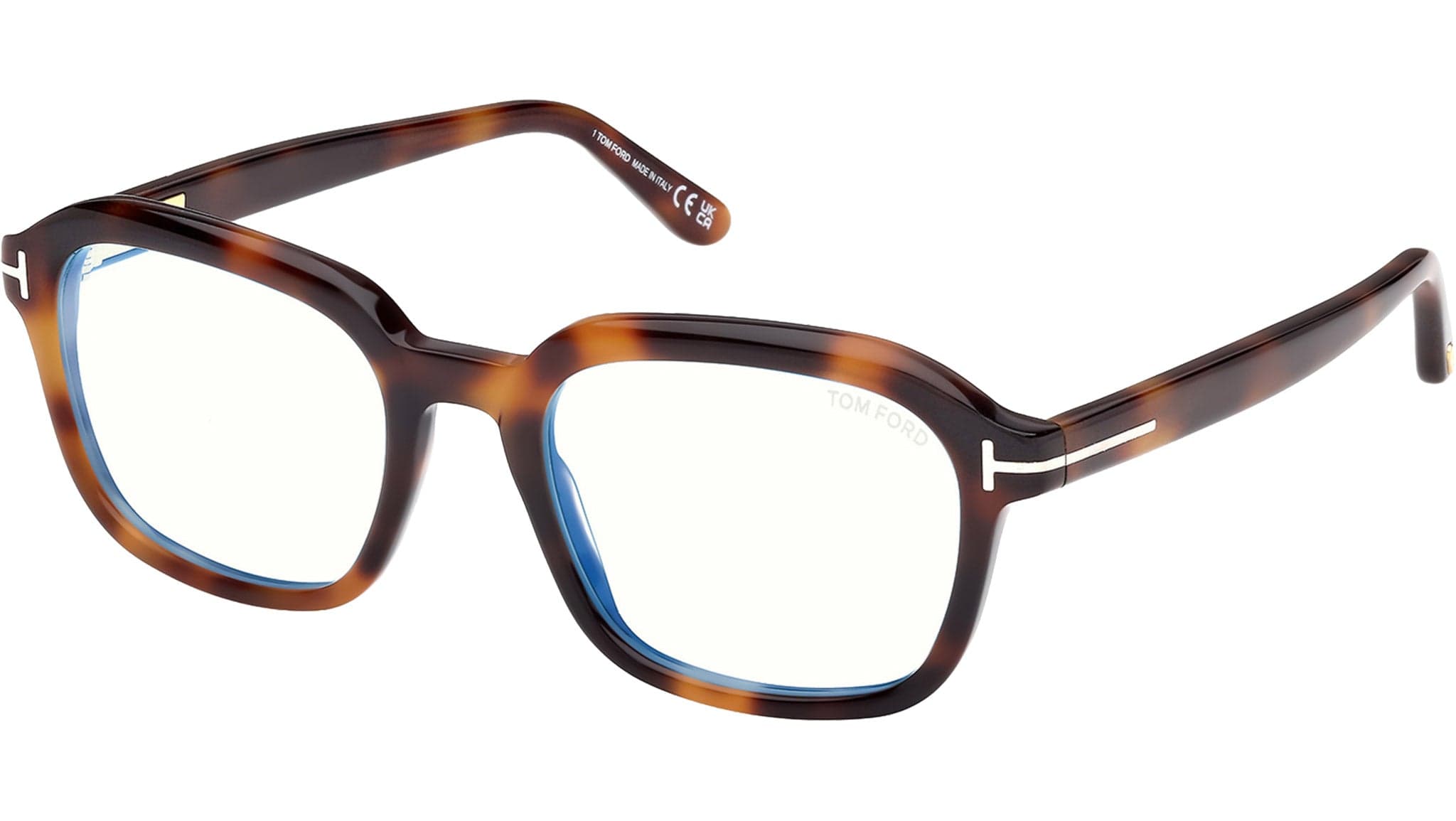 Tom Ford FT6060-B 053 Eyeglasses Blonde Havana 53mm Men