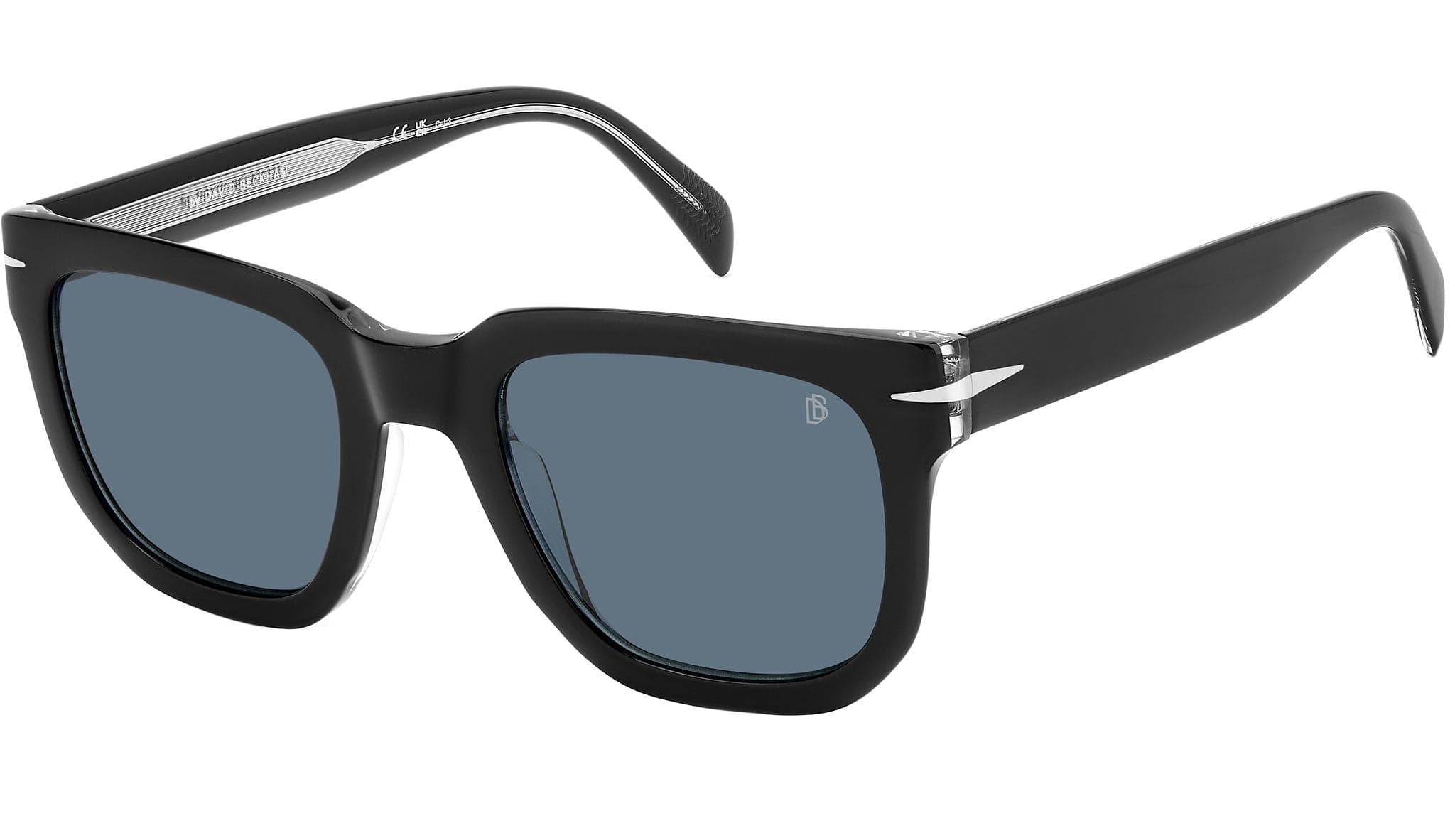 David Beckham DB 7118/S 7C5 Sunglasses Black Crystal 52mm Men