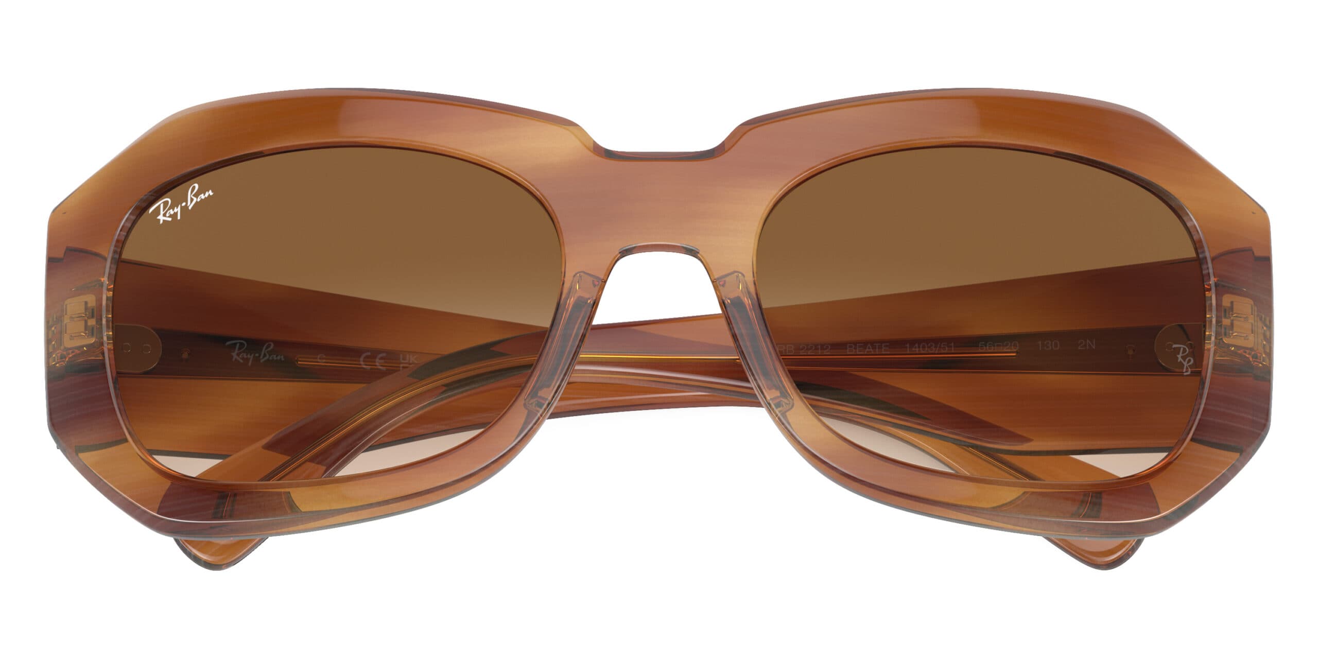 Ray-Ban RB2212 BEATE 140351 Sunglasses Brown 56mm Women 6