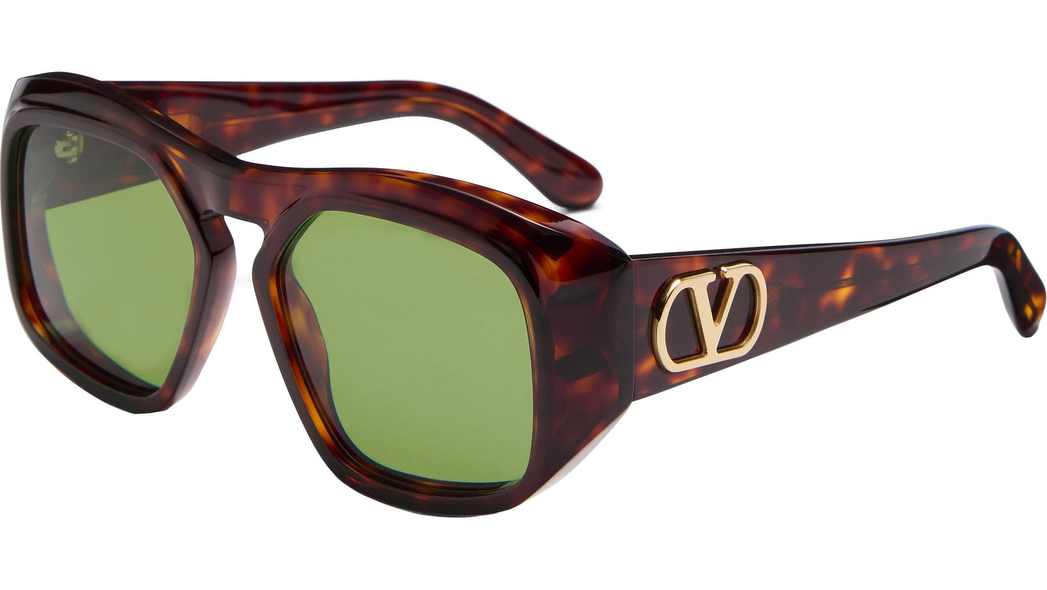 Valentino VLS-179 179B Sunglasses Havana 55mm Unisex