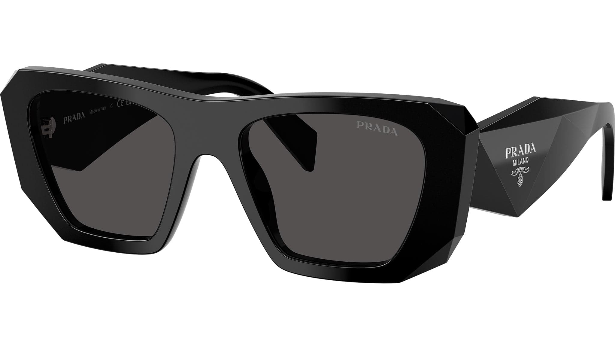 Prada 0PR B18S 16K08Z Sunglasses Black 53mm Women