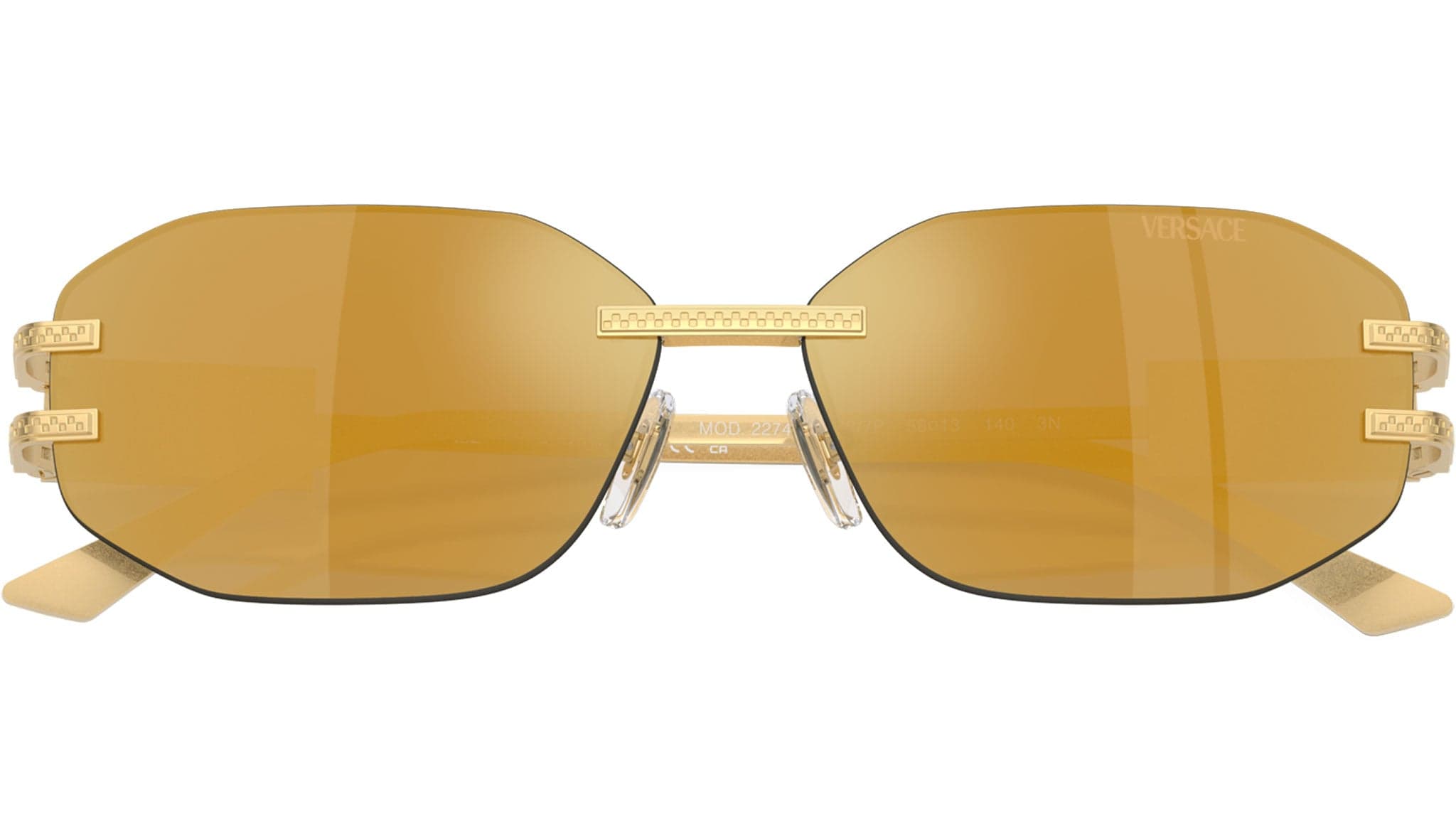 Versace 0VE2274 10027P Sunglasses Gold 58mm Unisex 4