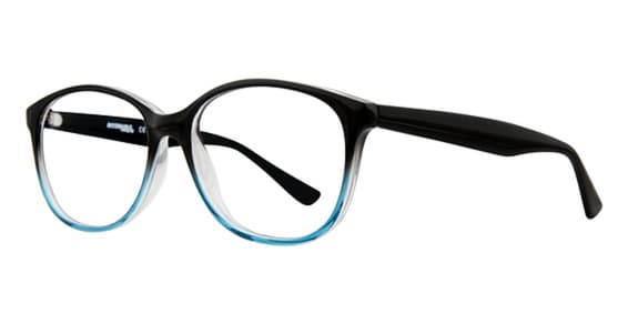 Affordable Designs HEATHER BLACK/BLUE Eyeglasses Multicolor 53mm Women