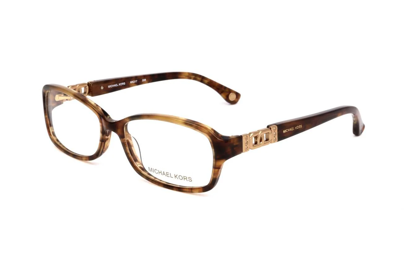 Michael Kors MK217 226 Eyeglasses Brown 54mm Women