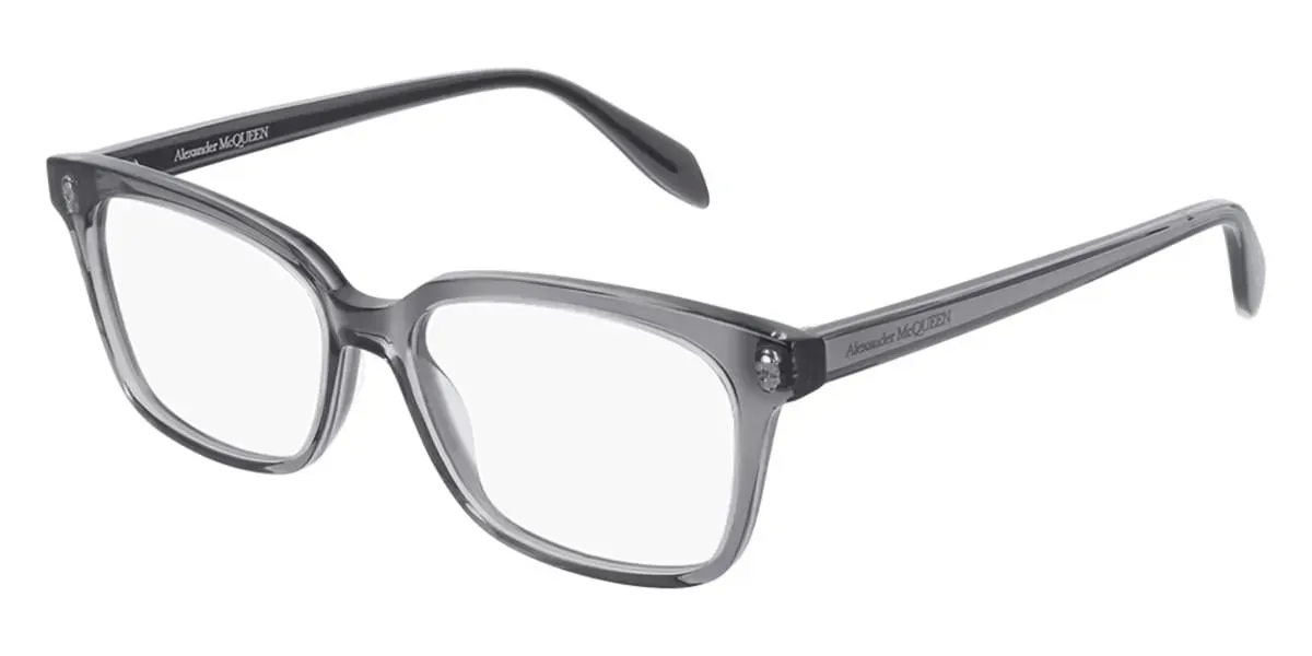 Alexander McQueen AM0243O 001 Eyeglasses Grey 52mm Women