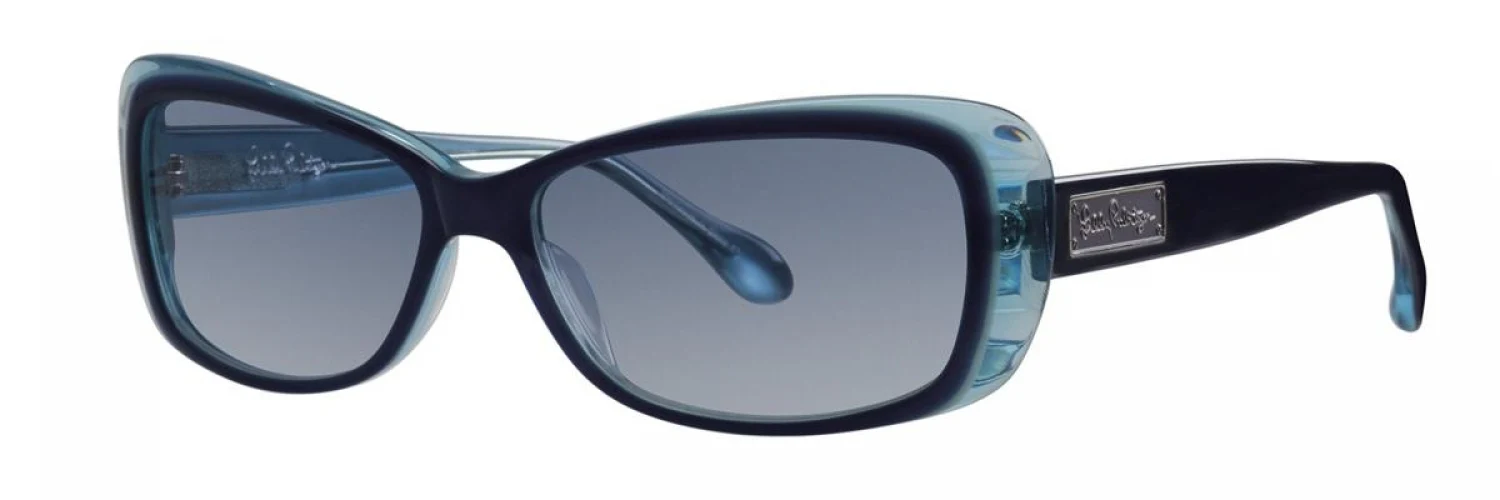 Lilly Pulitzer Gabe Sunglasses Navy 56mm Women