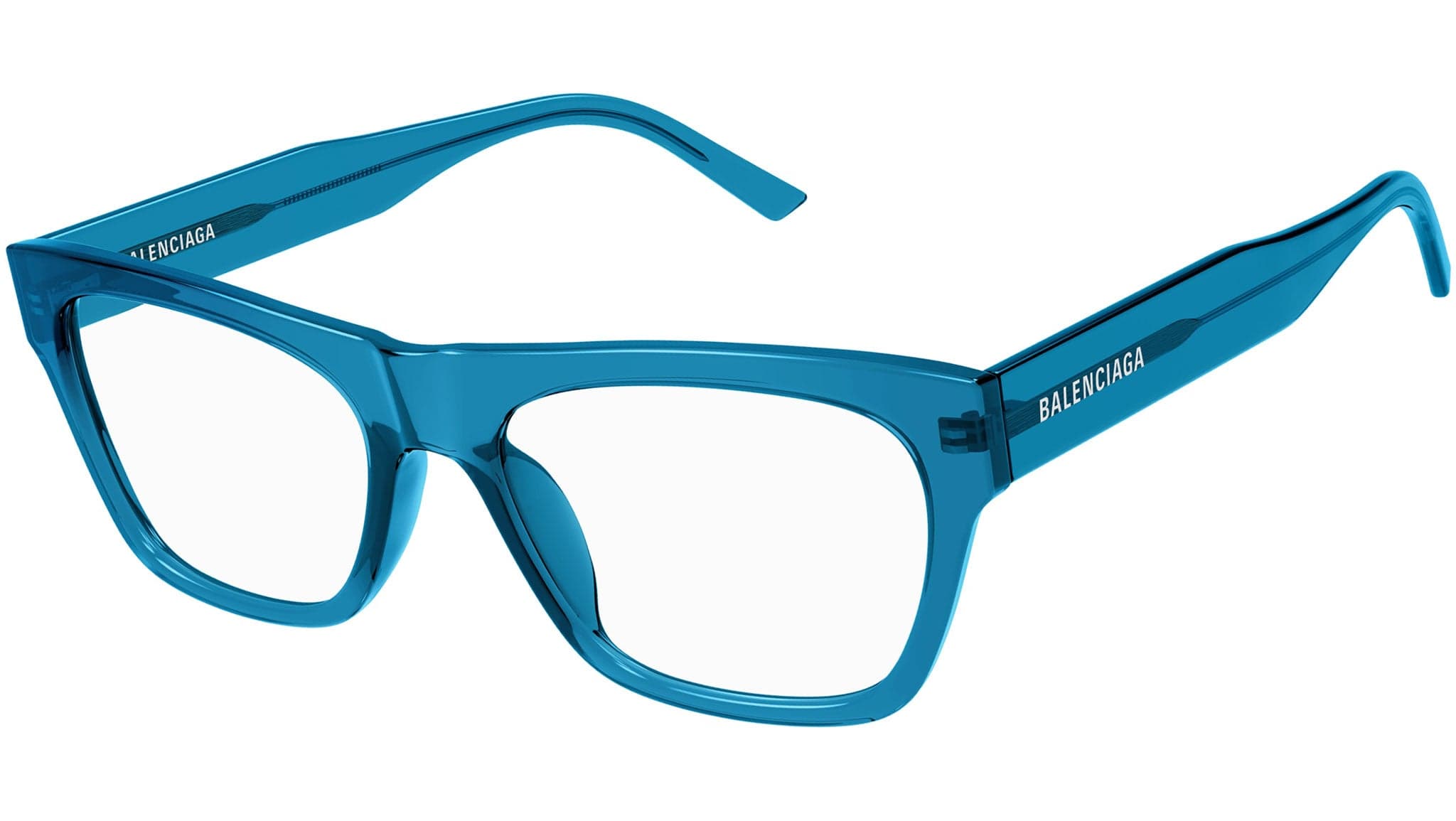 Balenciaga BB0308O 004 Eyeglasses Blue 54mm Unisex