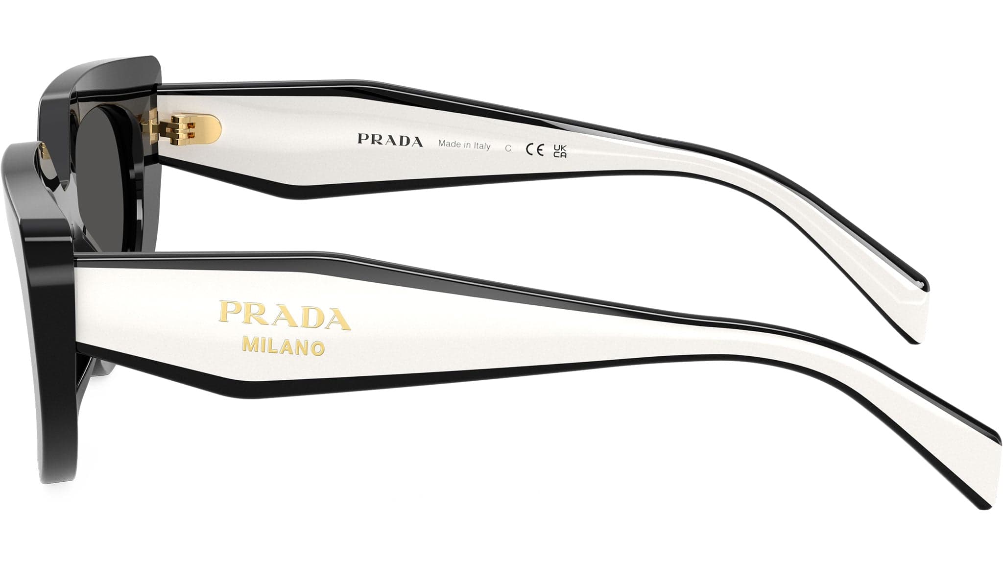 Prada PR D02S 20G08Z Sunglasses Black 53mm Women 3