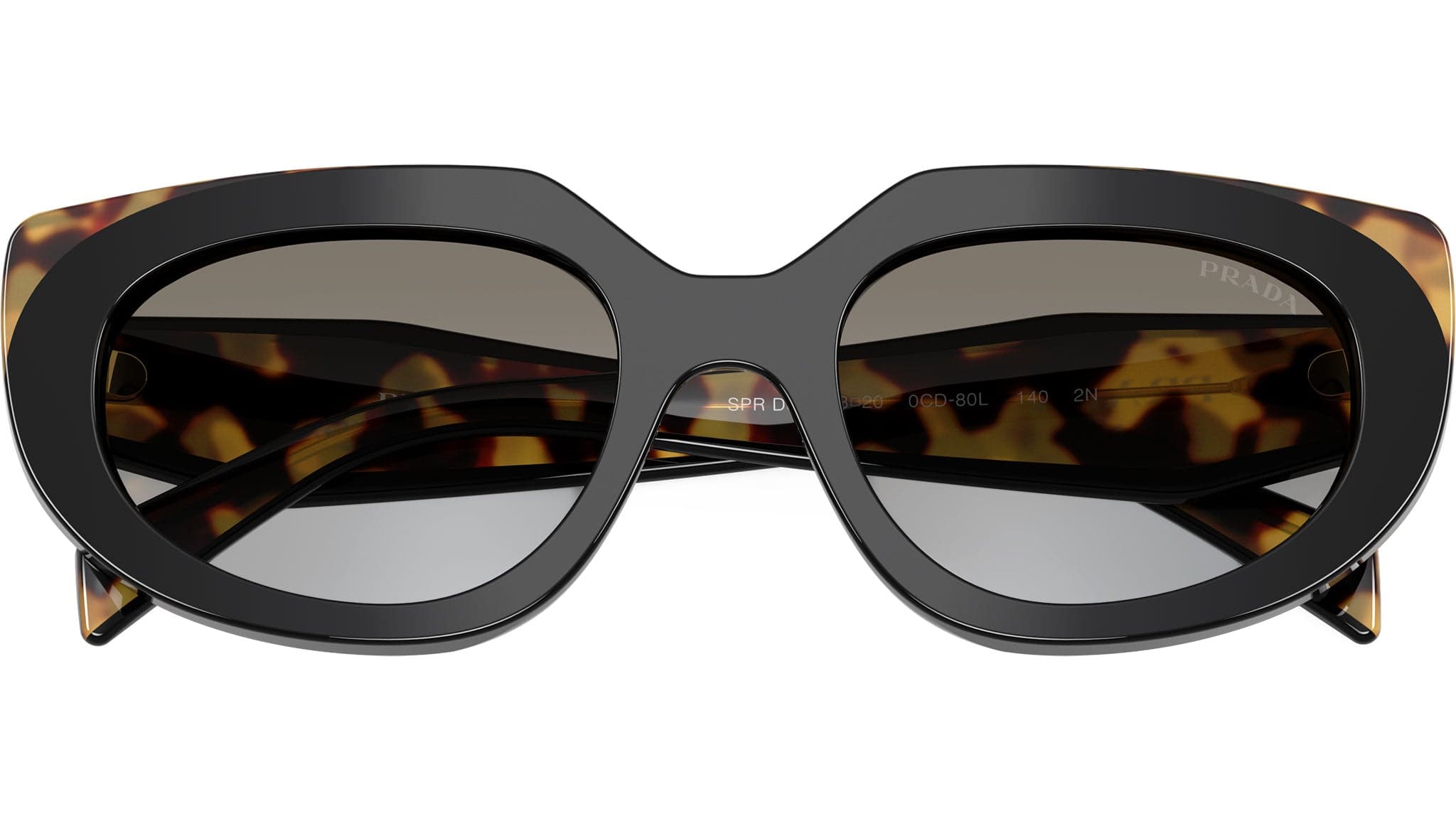 Prada PR D02S 0CD80L Sunglasses Black 53mm Women 5