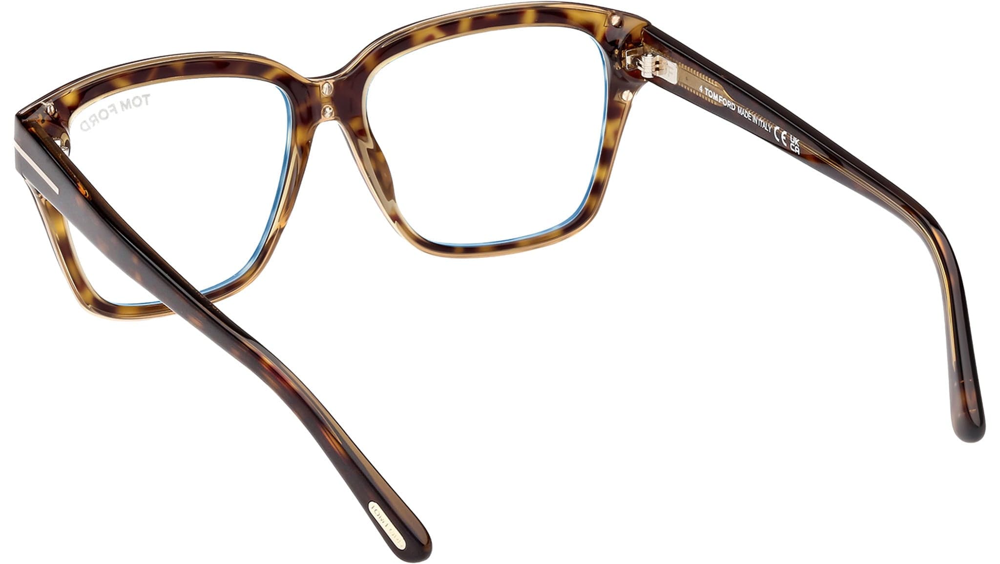 Tom Ford FT5955-B 055 Eyeglasses Coloured Havana 54mm 4