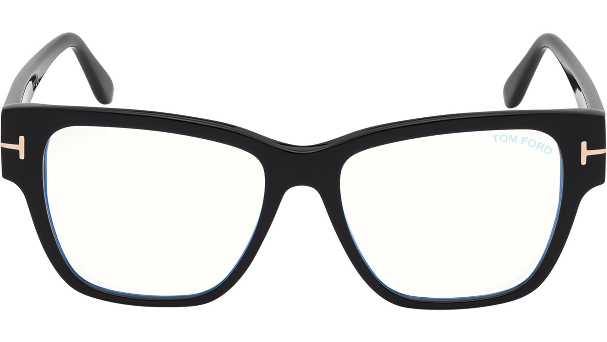 Tom Ford FT5745-B 001 Eyeglasses Shiny Black 54mm 2