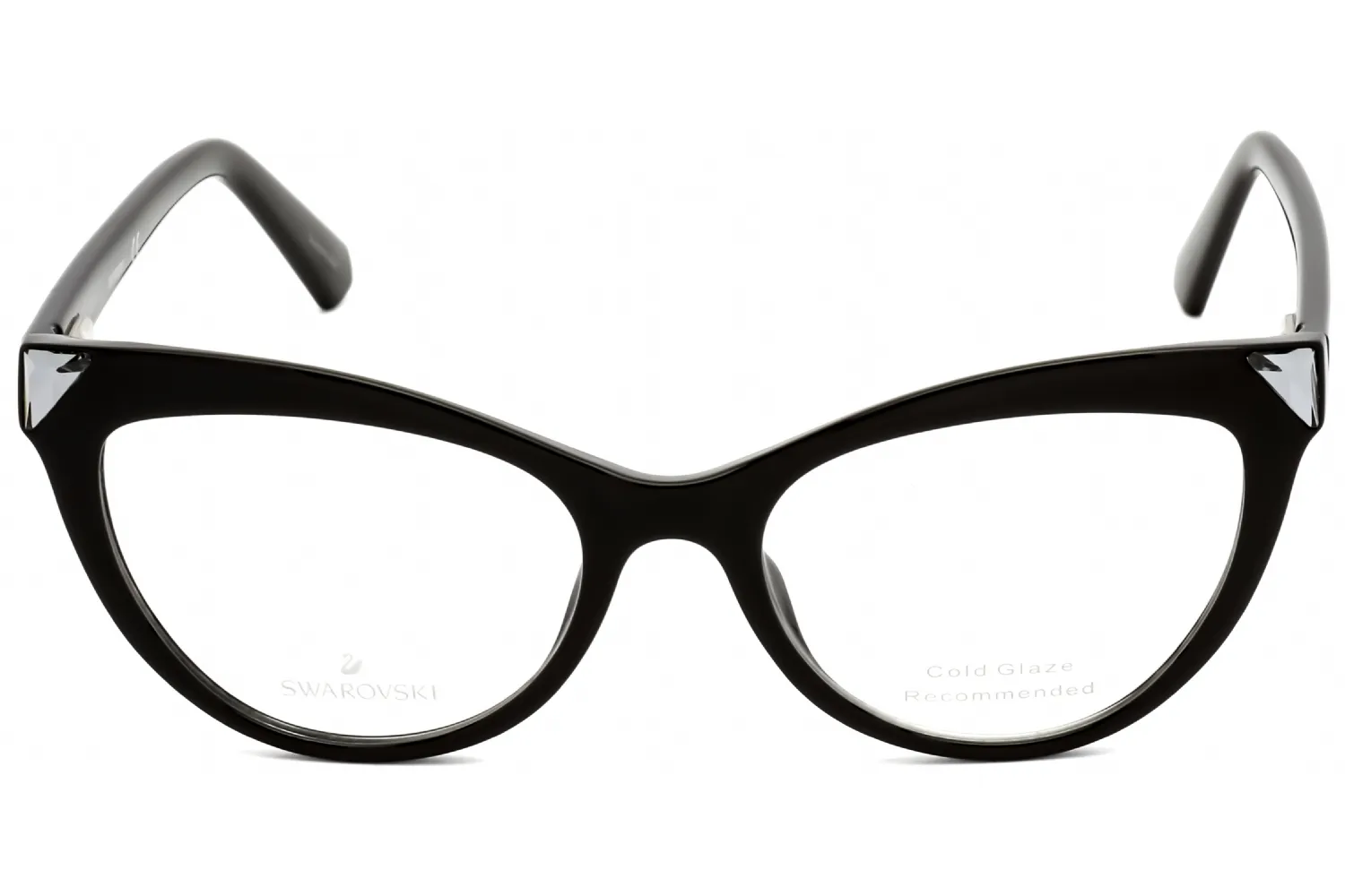 Swarovski SK5268 001 Eyeglasses Shiny Black 51mm Women 2