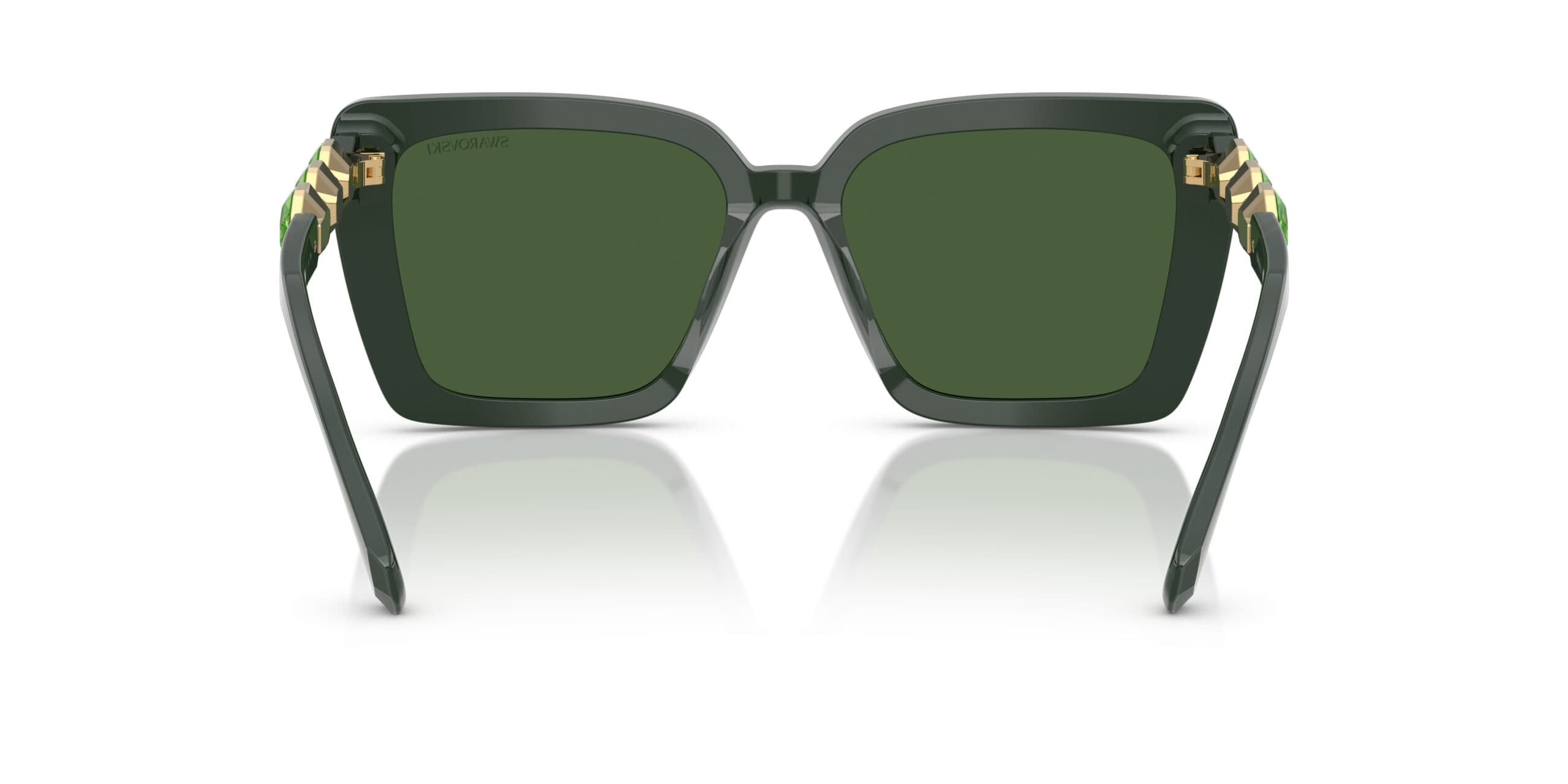 Swarovski SK6032 102671 Sunglasses Green 55mm Women 4