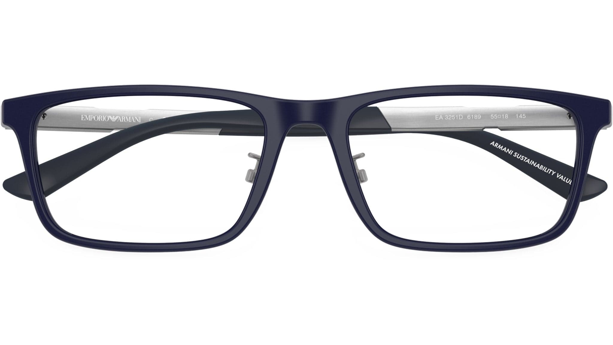 Emporio Armani 0EA3251D 6189 Eyeglasses Matte Dark Blue 55mm Men 5