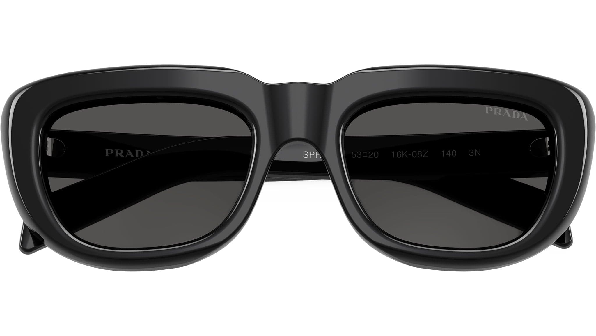 Prada 0PR D07S 16K08Z53 Eyeglasses Polished Black 53mm Women 5