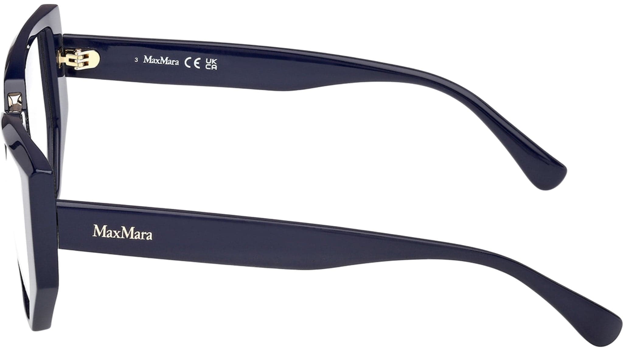 Max Mara MM5179-B 090 Eyeglasses Shiny Blue 54mm Women 3