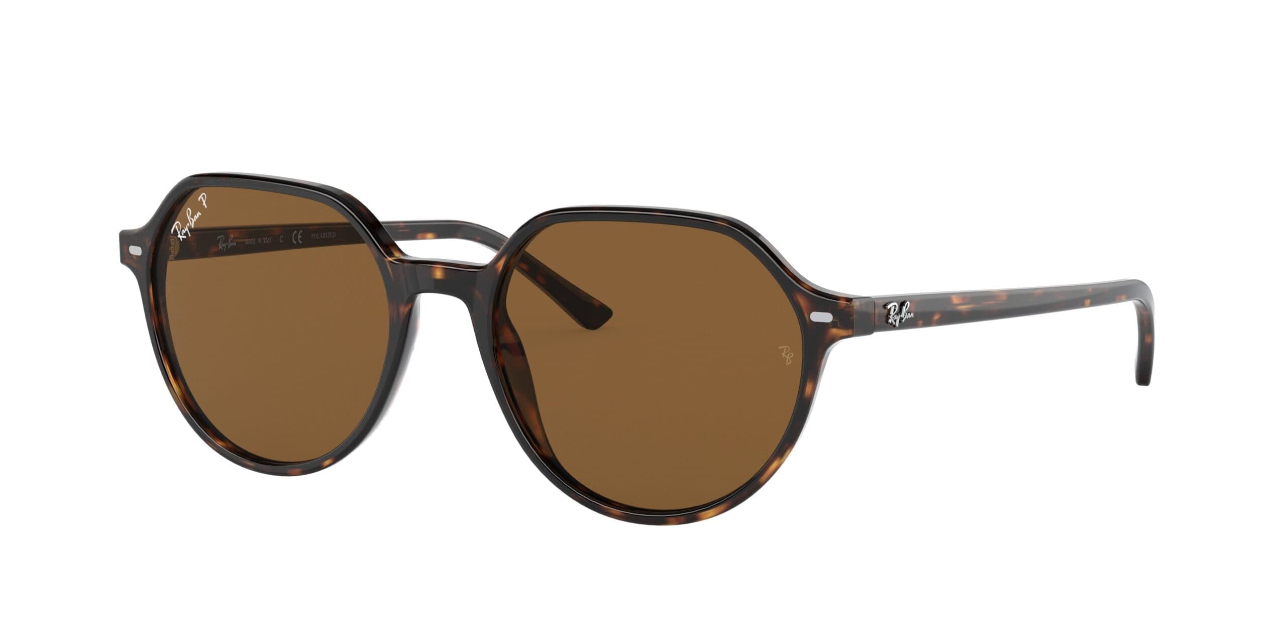 Ray-Ban RB2195 THALIA 902/57 Sunglasses Brown 53mm Women