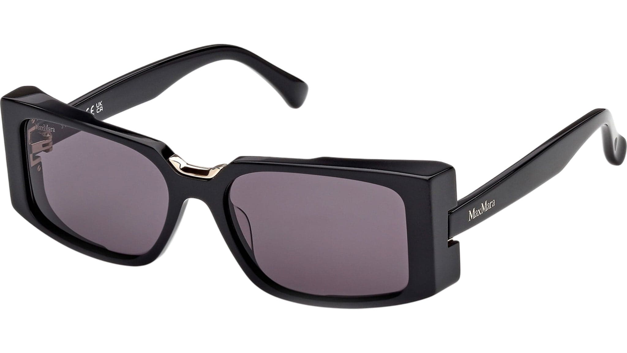 Max Mara MM0159 01A Sunglasses Shiny Black 54mm Women