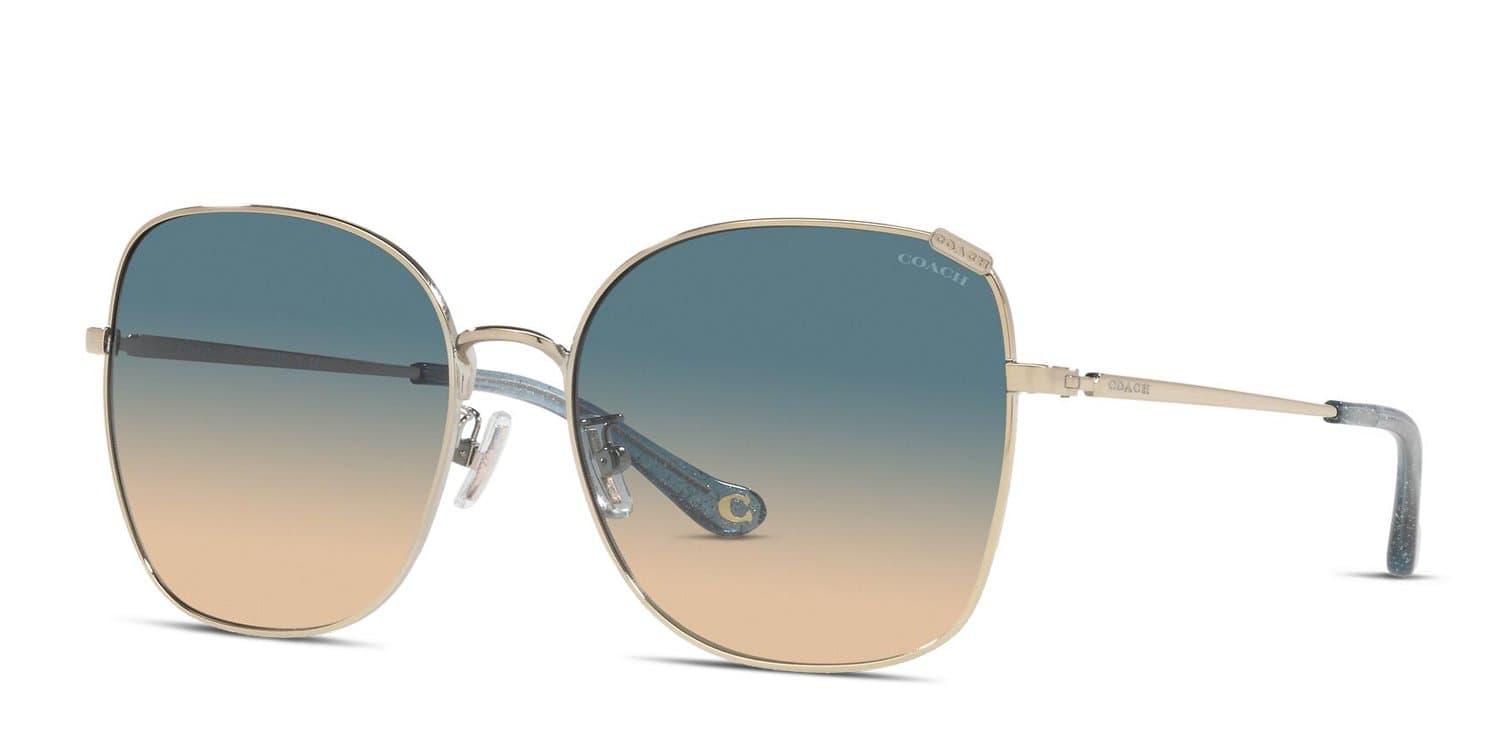 Coach HC7133 C7997 900579 HC 7133 Sunglasses Gold 140mm Women