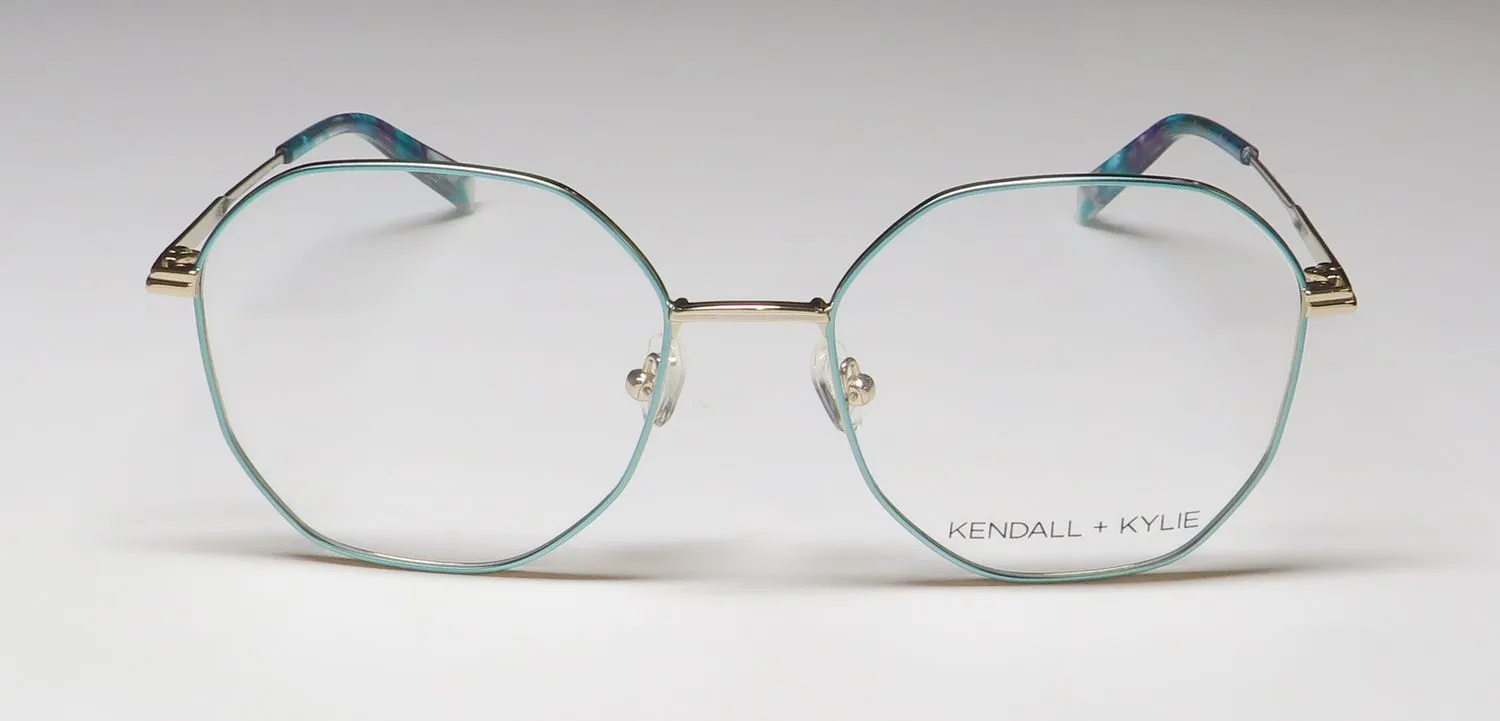 Kendall + Kylie Kko204ck Clarkson 444 Eyeglasses Aqua 54mm 3