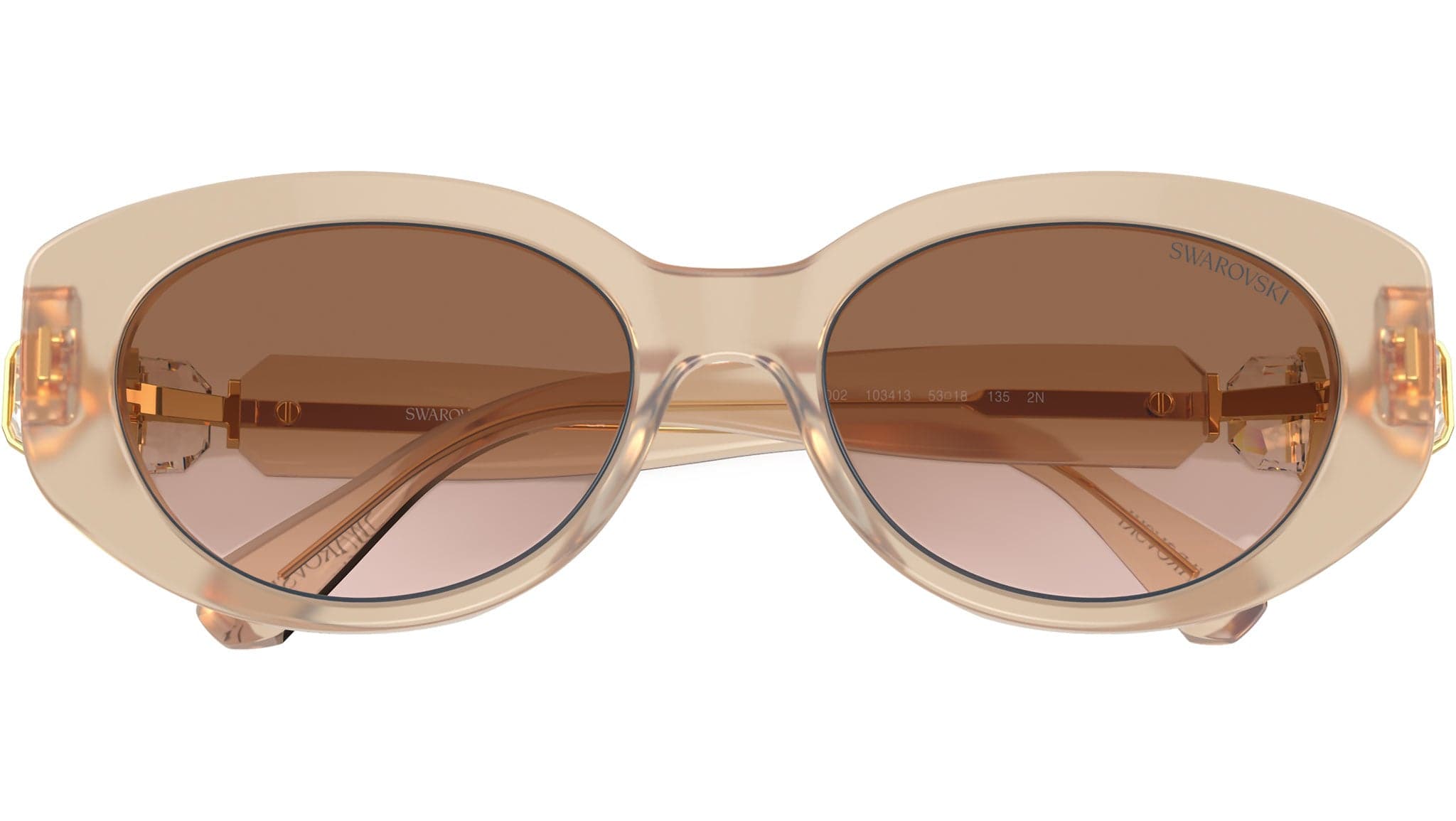 Swarovski SK6033 106673 Sunglasses Beige 145mm Women 5