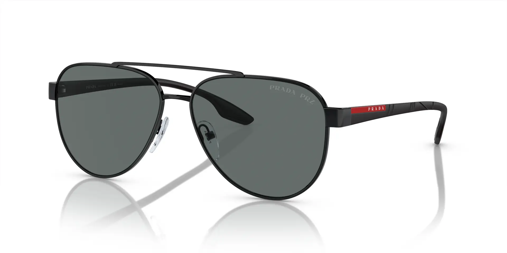 Prada PS 54TS 1AB5Z1 Sunglasses Shiny Black 58mm Men