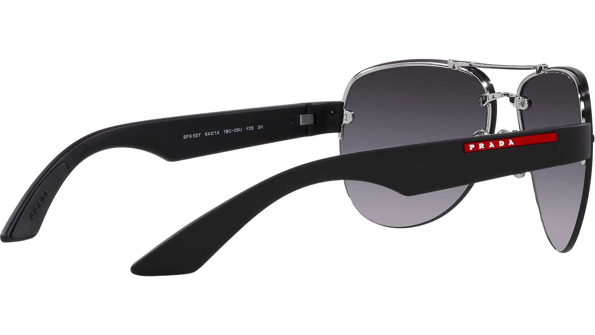 Prada PS 55YS 1BC09U Sunglasses Silver 64mm Men 4