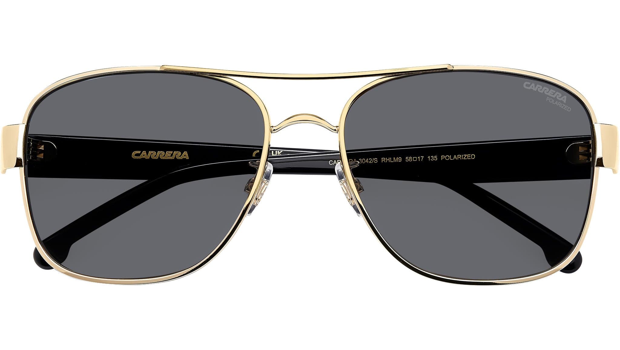 Carrera CARRERA 3042/S 0RHL M9 Sunglasses Gold Black 58mm Men 5