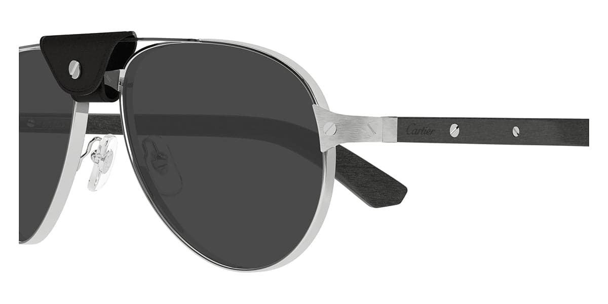 Cartier CT0495S 003 Sunglasses Silver 59mm Men 3