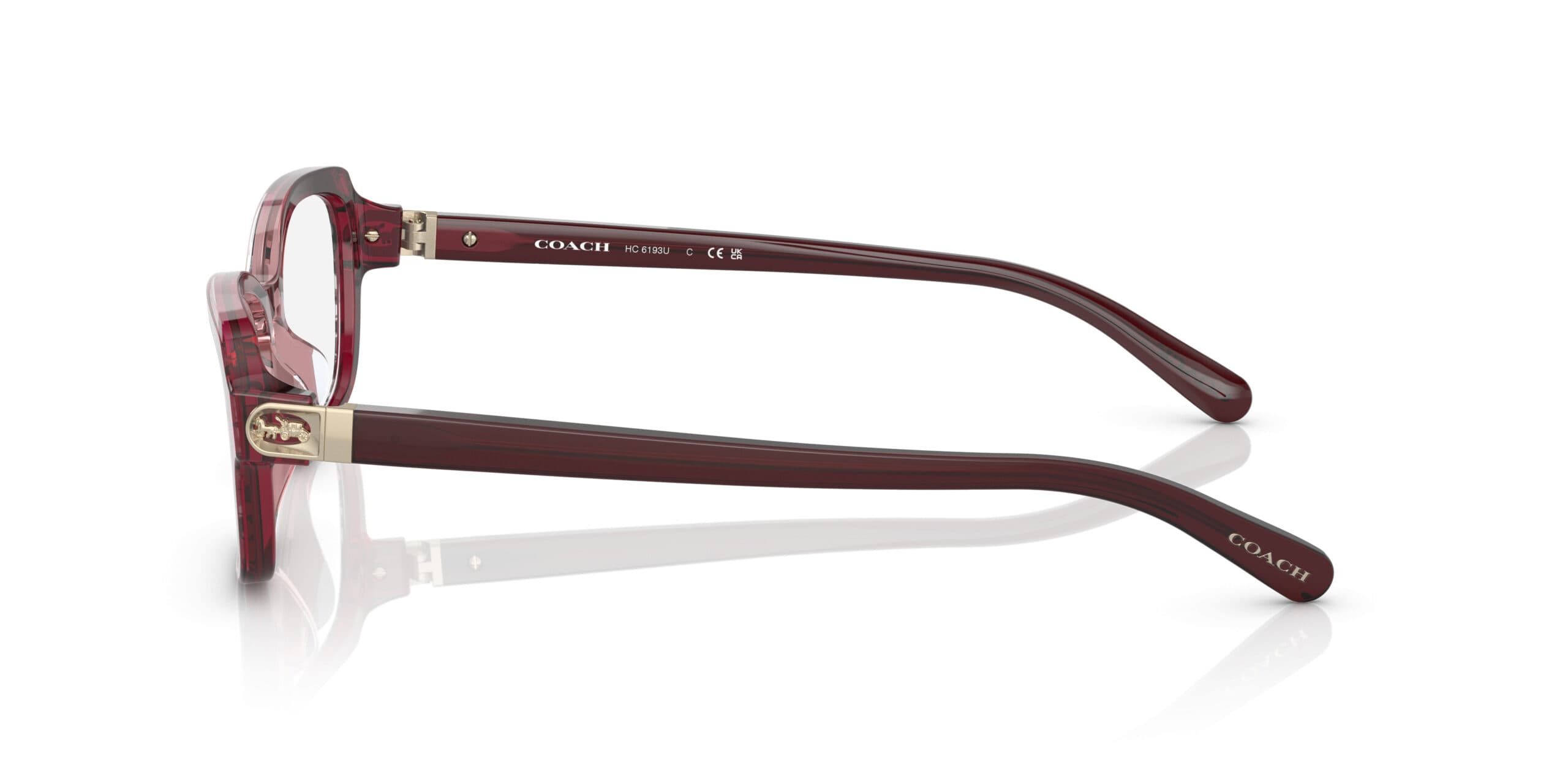 Coach 0HC6193U 5709 Eyeglasses Transparent Gradient Red 53mm Women 3