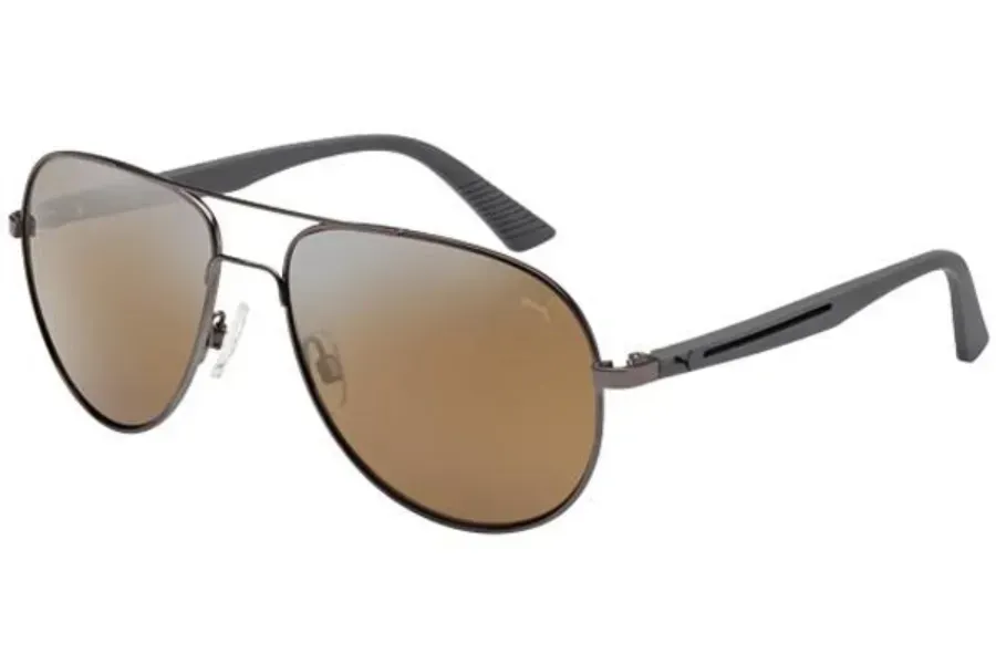 Puma PU0007S 003 003 Sunglasses Ruthenium 59mm Men