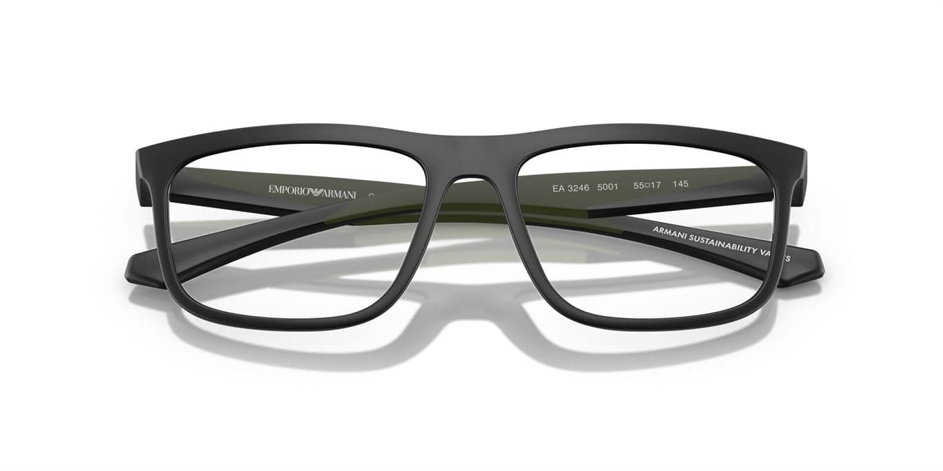Emporio Armani 0EA3246 5001 Eyeglasses Matte Black 55mm Men 5