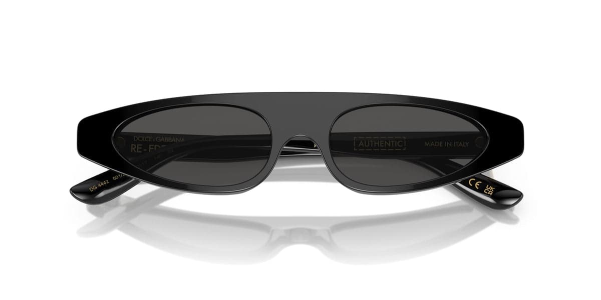 Dolce & Gabbana Re-Edition DG4442 501/87 501/87 Sunglasses Black 140mm Women 4