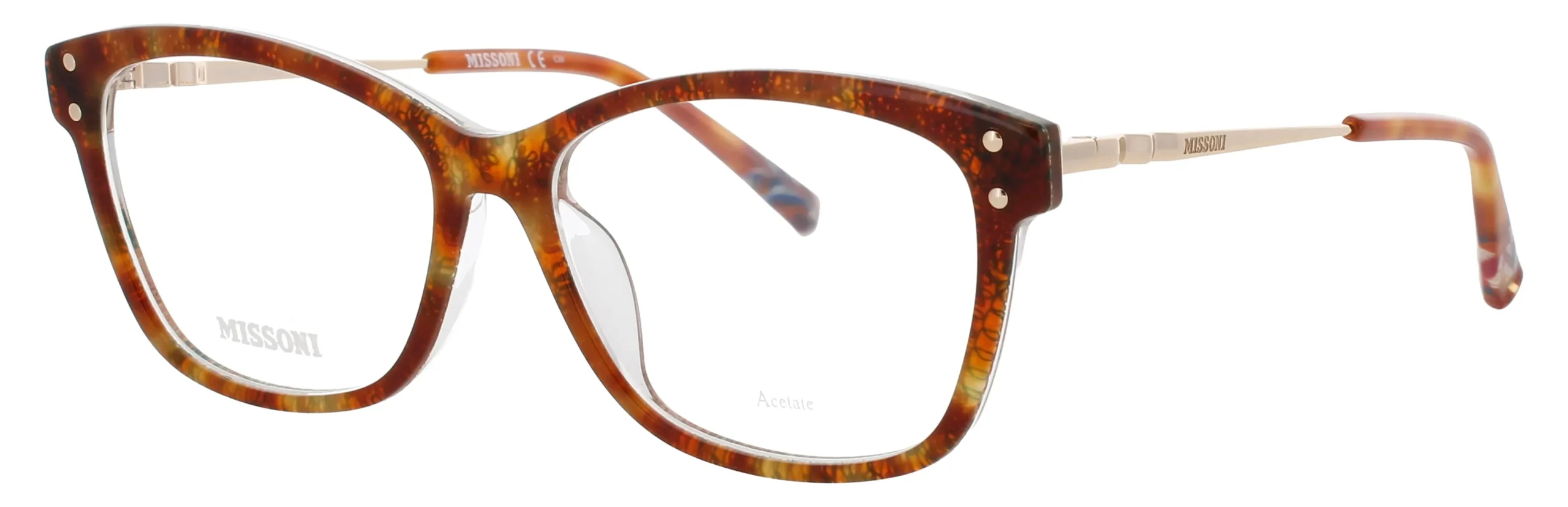 Missoni MIS-0006 2NL Eyeglasses Havana Pattern Green 53mm Women