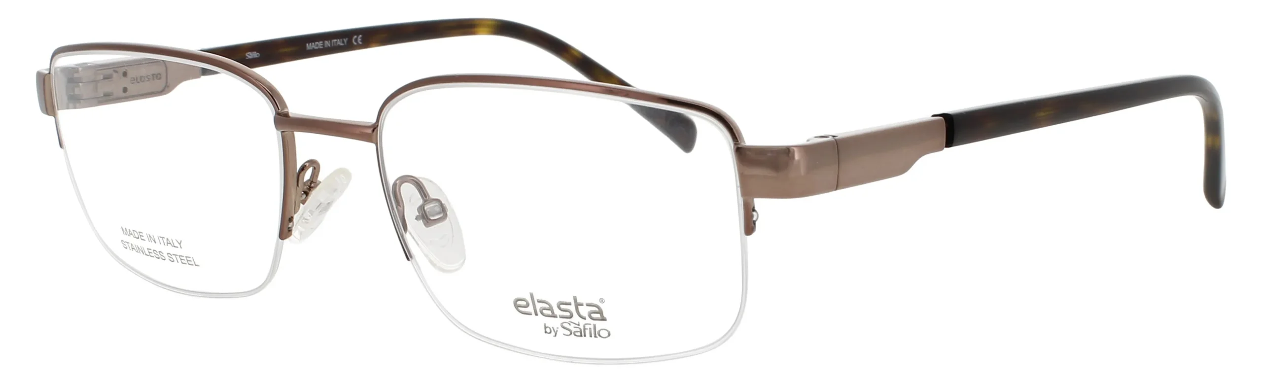 Elasta E-3126 TUI Eyeglasses Light Brown 55mm Men