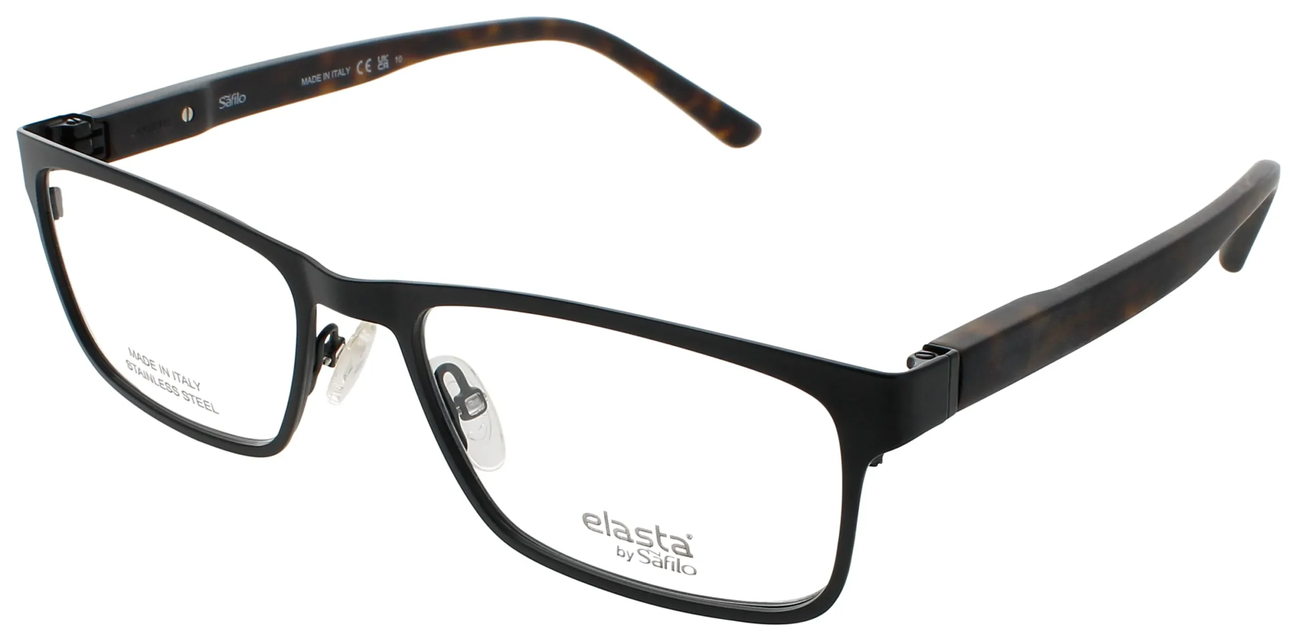 Elasta E 3128 0003 Eyeglasses Matte Black 54mm Men