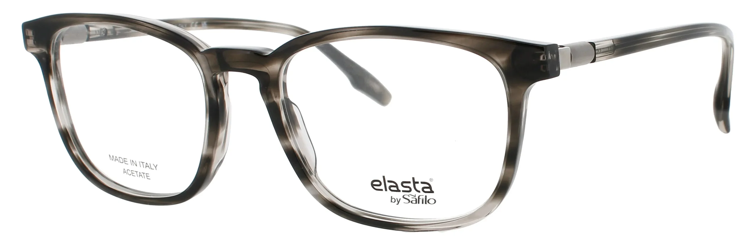 Elasta E-8002 PZH Eyeglasses Striped Grey 52mm Men