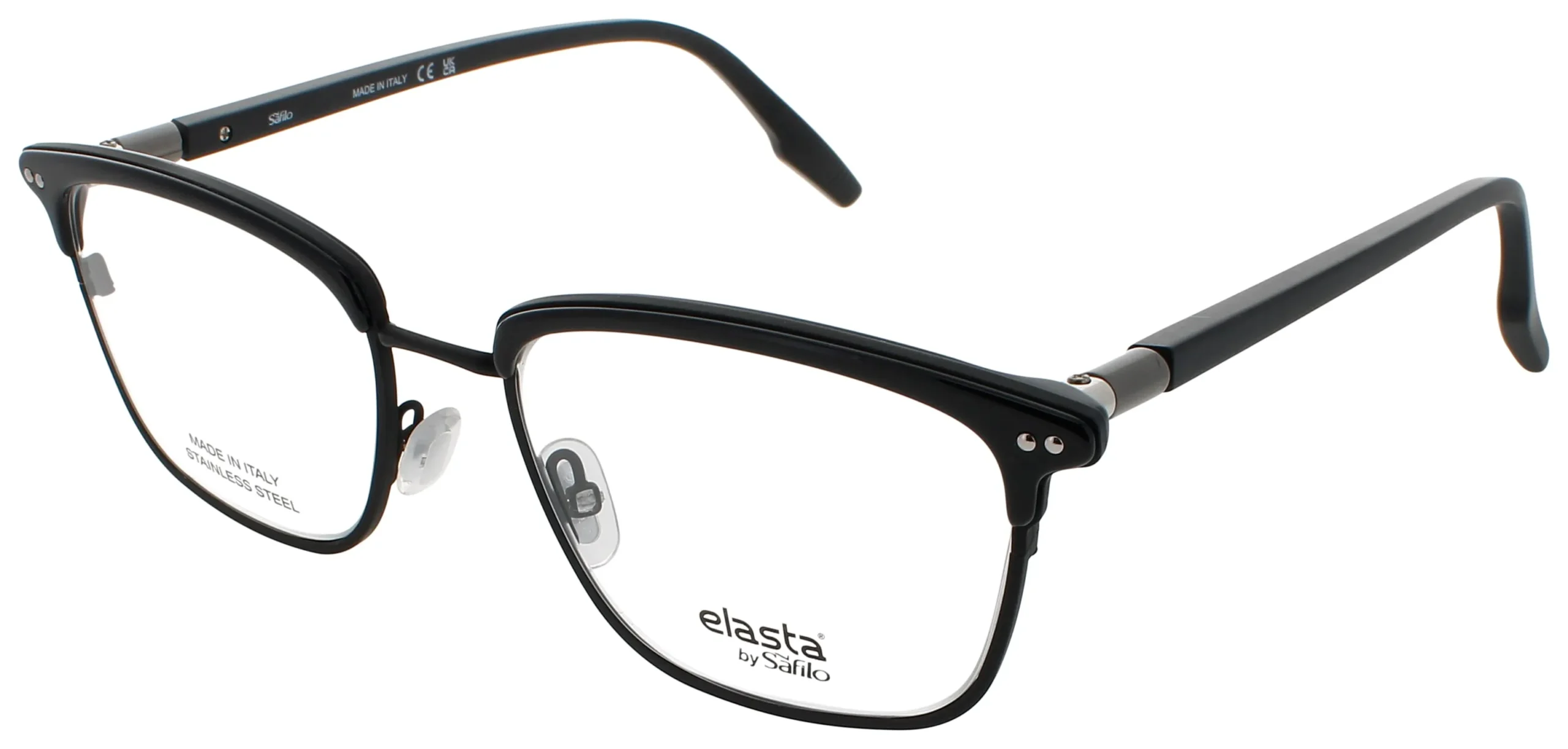 Elasta E 8008 0003 Eyeglasses Matte Black 54mm Men