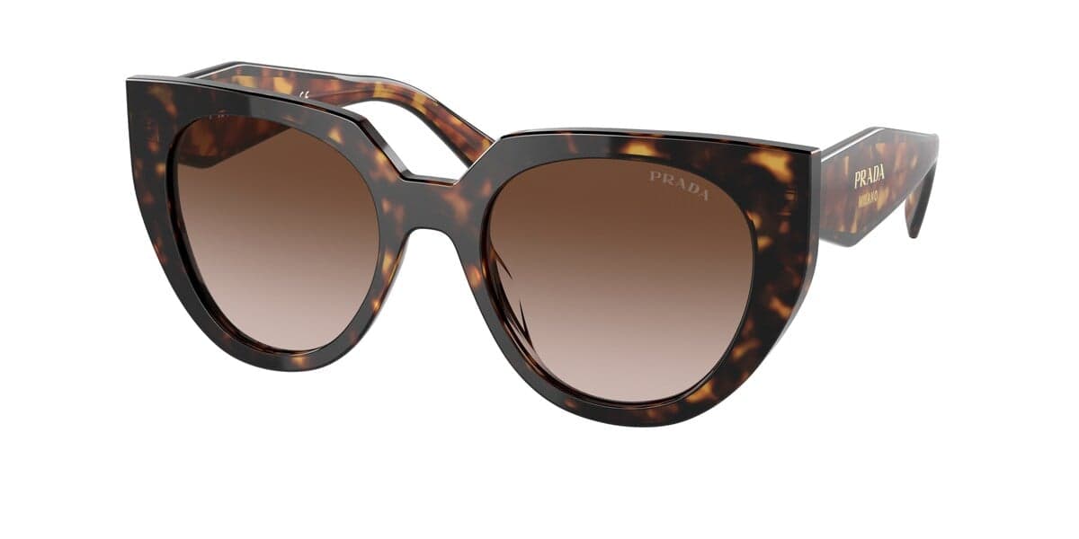 Prada SPR14W 2AU-6S1 PR 14WS Sunglasses Brown 140mm Women
