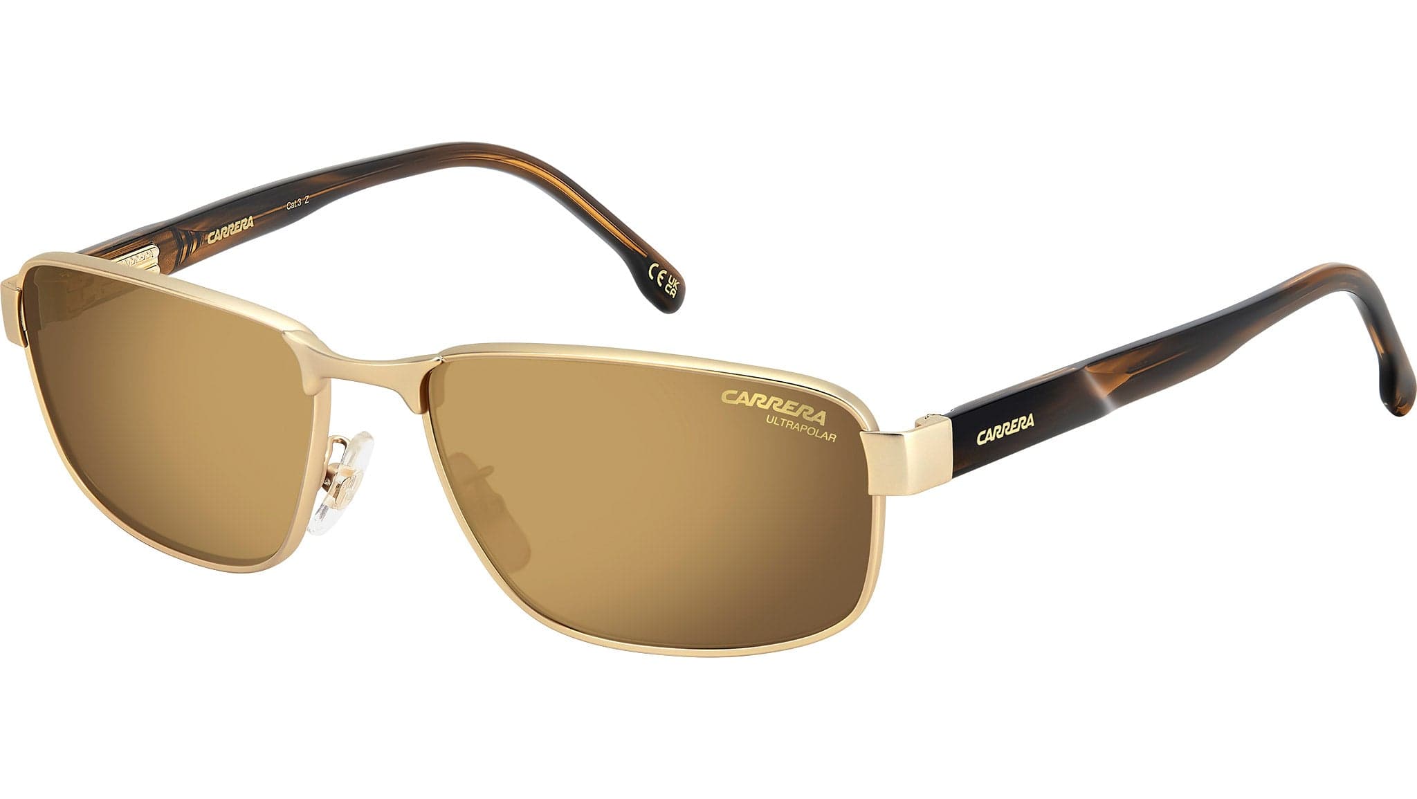 Carrera C FLEX 09/G/S 0AOZ Sunglasses Matte Gold 58mm Men
