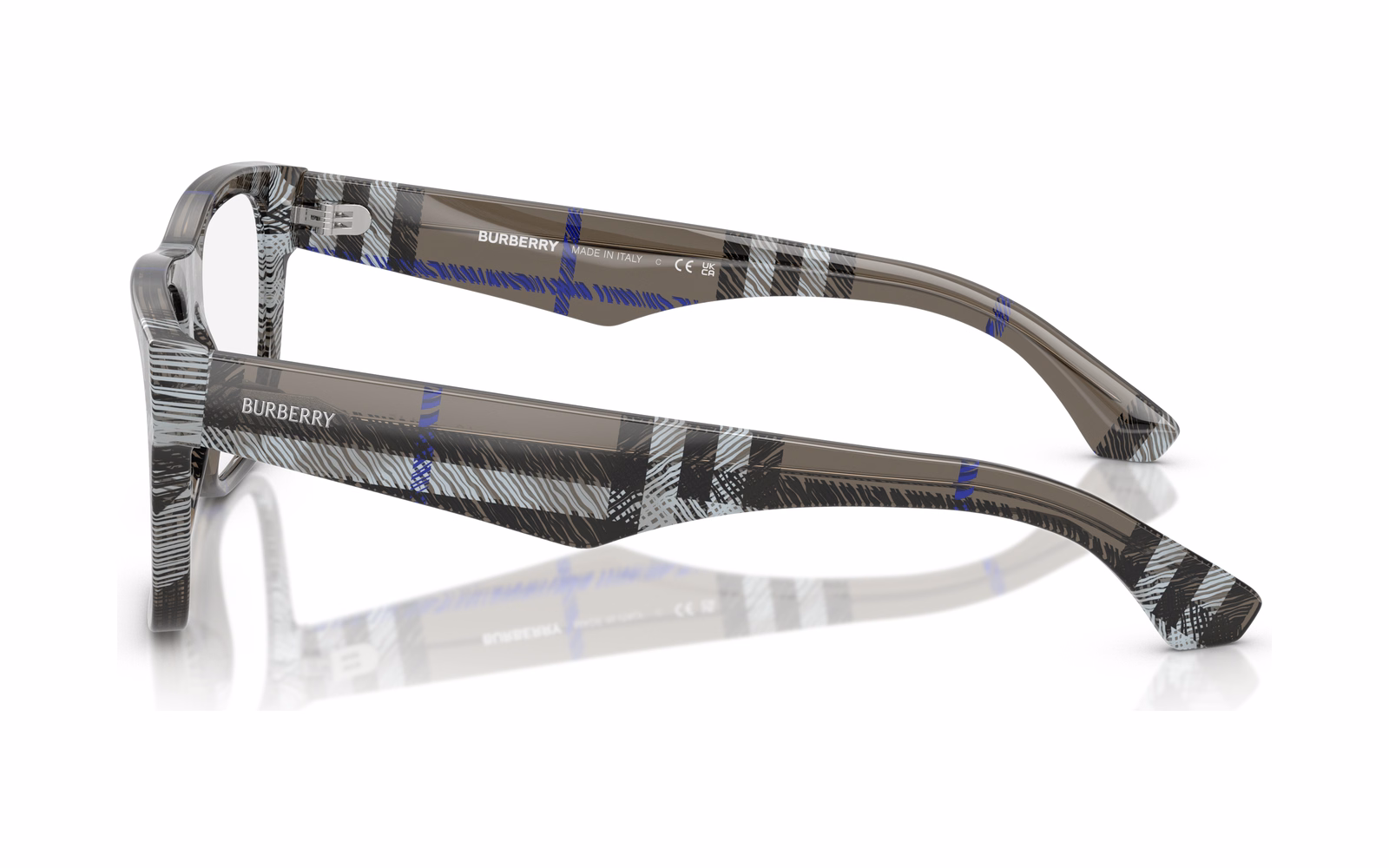 Burberry 0BE2411 4147 Eyeglasses Checkered Grey 55mm 3
