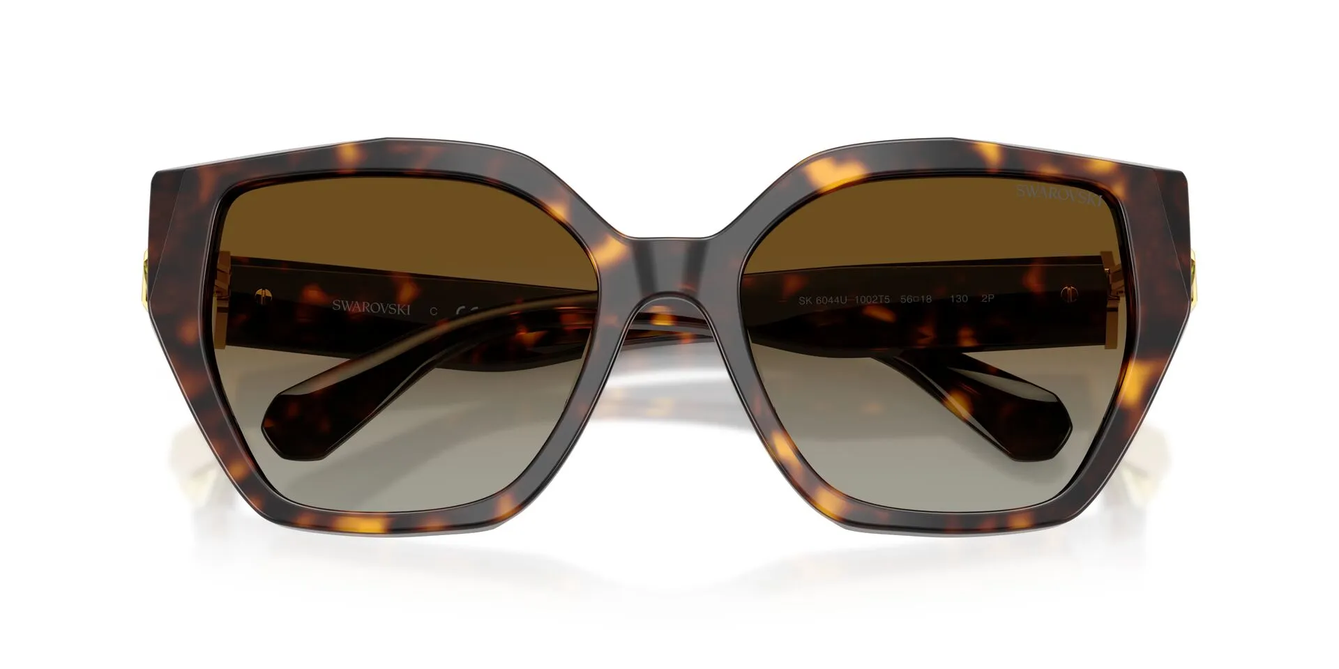 Swarovski SK6044U 1002T5 Sunglasses Havana 56mm Women 6