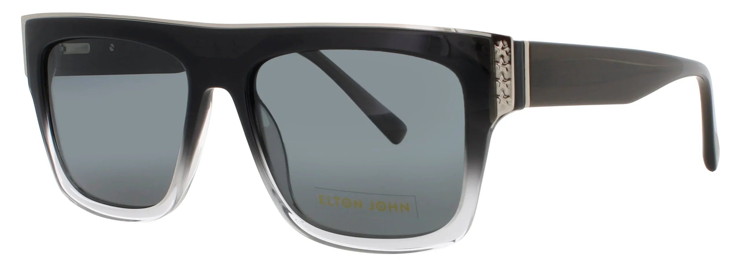 Elton John PAPARAZZI 2 BLKFD Sunglasses Black Fade 57mm Unisex