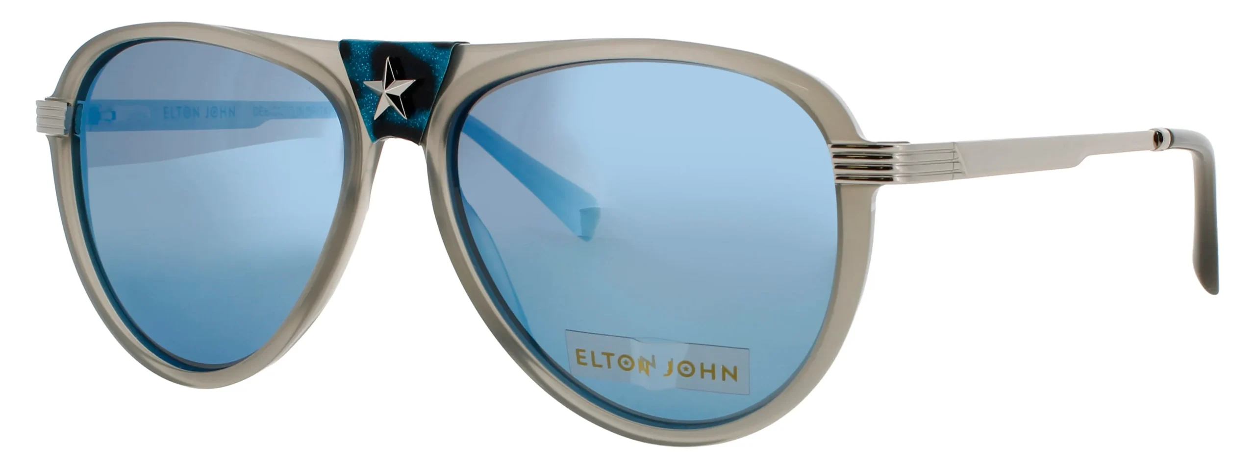 Elton John CAPTAINFA 3 GRYCR Sunglasses Grey 56mm Unisex